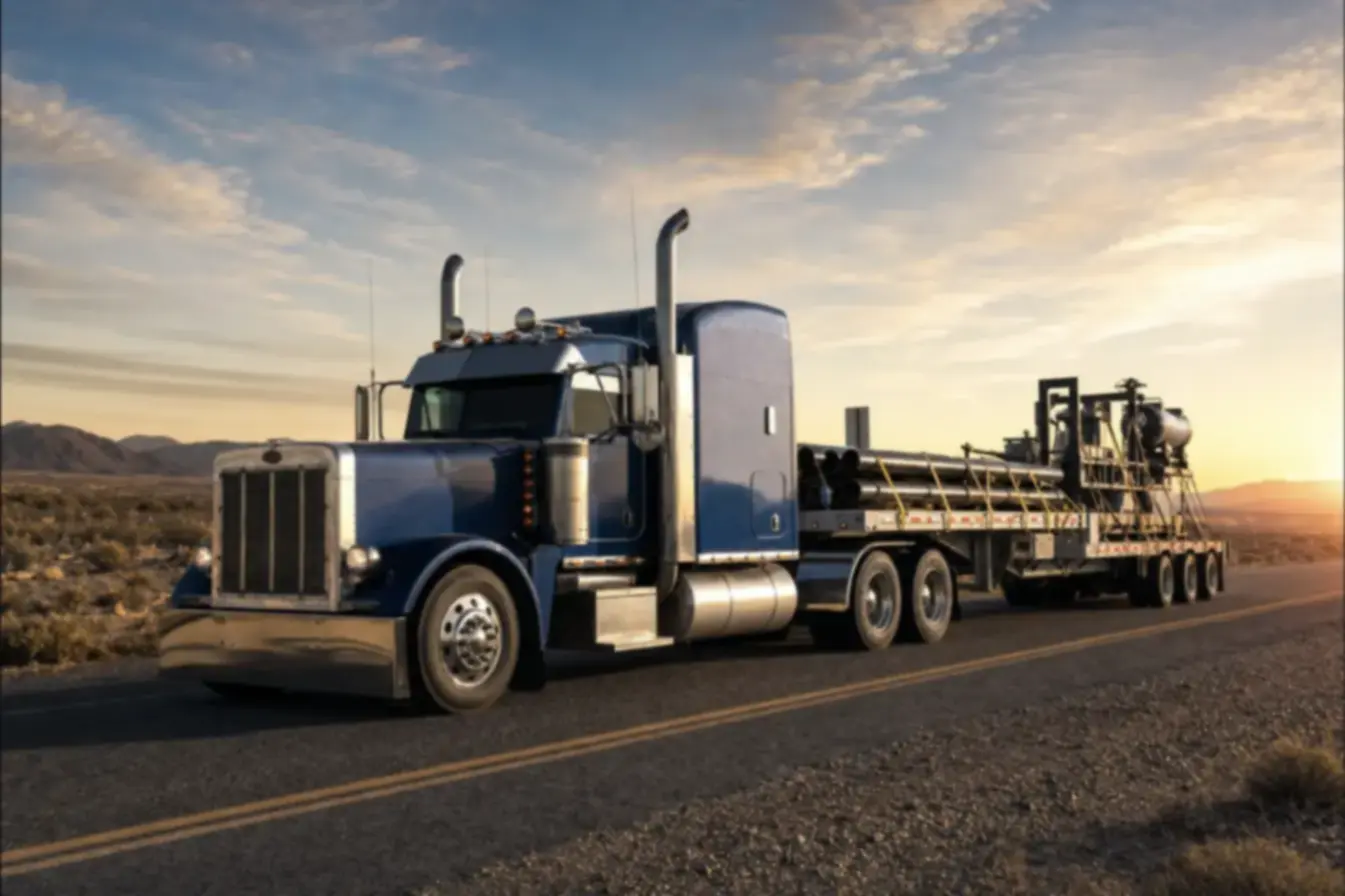 Plataforma de Heredia Transport Inc. para carga sobredimensionada
